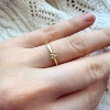 Billede af Ring 4 grab. brill. 0,25 w/vs. 14 kt.  