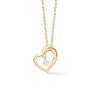 Billede af Mads Z "Crown Heart" vedhæng 14 kt. guld m. 0,09 ct. brillant (ekskl. kæde)