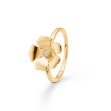 Billede af Mads Z "Fleur" ring 14 kt. guld m. 0,015 ct. w/si (str. 58)