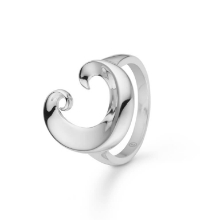 Billede af Mads Z "Ocean" ring sølv (str. 56)