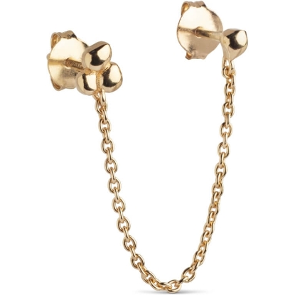 Billede af ENAMEL Copenhagen Nara Chain ørering (1 stk.) forgyldt sølv
