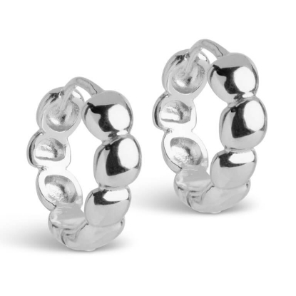 Billede af ENAMEL Copenhagen Nara Hoops øreringe sølv