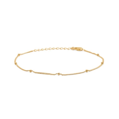 Billede af Studio Z "Orbit" armbånd forgyldt sølv (16-19 cm)