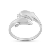 Billede af Ring forskudt med 2 delfiner 925s.