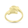 Billede af Ring forskudt med 2 delfiner 14 kt. 