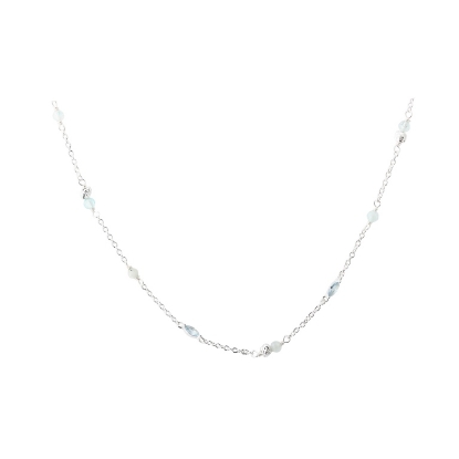 Billede af Aqua Dulce Sinna halskæde sølv m. cz (42 + 3 cm)