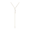 Billede af Aqua Dulce Moonlight Y-halskæde forgyldt sølv m. fvp (45 + 3 cm)