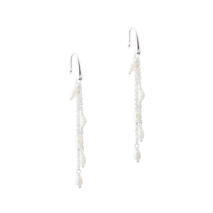 Billede af Aqua Dulce Moonlight øreringe sølv m. fvp