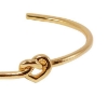 Billede af Jane Kønig Tied Heart armring forgyldt sølv (Medium - 61 mm)