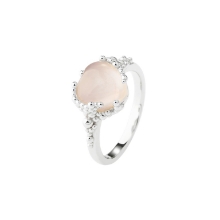 Billede af Aqua Dulce Grace Heart ring sølv (str. 60)