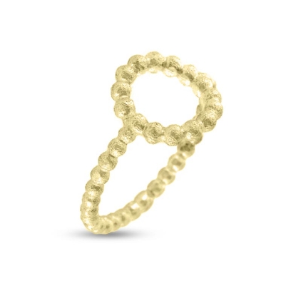 Billede af Ring Circles, kugletråd, 11 mm. 8 kt. (overflade sand)