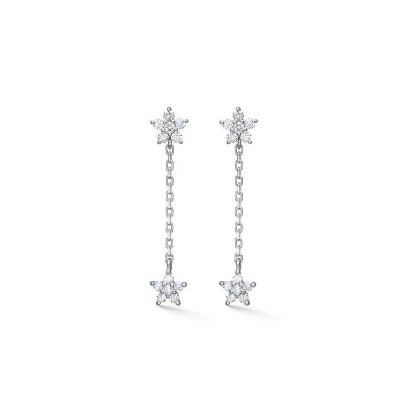 Billede af Mads Z "Céleste" øreringe sølv m. cz