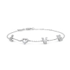 Billede af Mads Z "Tender Love" armbånd sølv m. cz (16+2 cm)