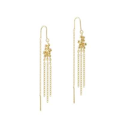 Billede af Aqua Dulce Aya øreringe forgyldt sølv