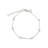 Billede af Aqua Dulce Line Simple armbånd sølv (17+3 cm)