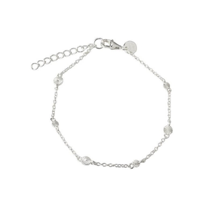 Billede af Aqua Dulce Line Simple armbånd sølv (17+3 cm)