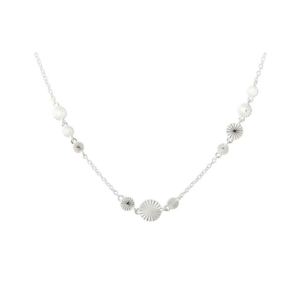 Billede af Aqua Dulce Line halskæde sølv (42 + 3 cm)