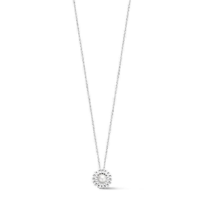 Billede af Spirit Icons Daisy Pendant halskæde sølv m. fvp (42-45 cm)