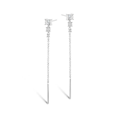 Billede af Spirit Icons Elion Hanger øreringe sølv m. cz