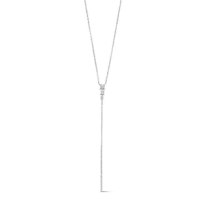 Billede af Spirit Icons Elion Y-halskæde sølv m. cz (42+6 cm)