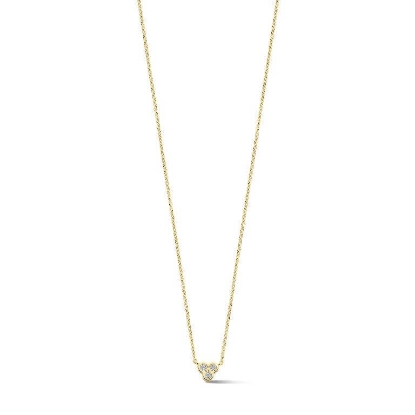 Billede af Spirit Icons Alma halskæde forgyldt sølv m. cz (42+3 cm)