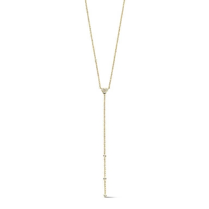 Billede af Spirit Icons Alma Y-halskæde forgyldt sølv m. cz (42+6 cm)