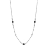Billede af Spirit Icons Cornelia halskæde sølv m. sort cz (42+3 cm)