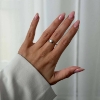Billede af By Birdie Zenith FW Keshi ring 14 karat guld m. perle + diamant (str. 52-60)