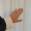 Billede af By Birdie Rose Buds Silver Cluster-11 ring sølv (str. 52-60)