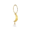 Billede af Jane Kønig Half Moon Creole With Pearl ørering forgyldt sølv (1 stk) 