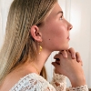 Billede af Jane Kønig Half Moon Creole With Pearl ørering forgyldt sølv (1 stk) 