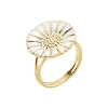 Billede af Lund Copenhagen Marguerit ring 18 mm forgyldt sølv (str. 52)
