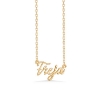 Billede af Studio Z "Name Tag - FREJA" halskæde forgyldt sølv (40-45 cm)