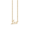 Billede af Studio Z "Name Tag - LEA" halskæde forgyldt sølv (40-45 cm)
