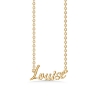Billede af Studio Z "Name Tag - LOUISE" halskæde forgyldt sølv (40-45 cm)