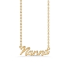 Billede af Studio Z "Name Tag - NANNA" halskæde forgyldt sølv (40-45 cm)