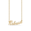 Billede af Studio Z "Name Tag - REBECCA" halskæde forgyldt sølv (40-45 cm)