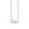 Billede af Studio Z "Name Tag - SARA" halskæde forgyldt sølv (40-45 cm)