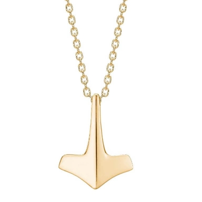 Billede af SON of NOA halskæde Thors Hammer forgyldt stål (50+5 cm)