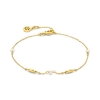 Billede af Spirit Icons Nora Pearl armbånd 14 kt. guld m. fvp (17-19 cm)  