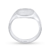 Billede af Herrering massiv lukket bund, plade antik facon 14*12,5mm 925 s.