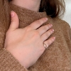 Billede af Ring Circles 11 mm. 925s (overflade sand)