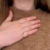Billede af Ring Circles 11 mm. 925s (overflade sand)
