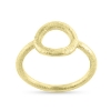 Billede af Ring Circles 11 mm. 925s forgyldt (overflade sand) 