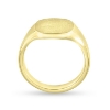 Billede af Herrering massiv lukket bund, plade antik facon 14*12,5mm 925 s. forgyldt (forgyldning vil blive slidt af ved brug !)