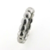 Billede af Ring kugler hele vejen rundt, br. 3,7 mm. massiv, str. 60-69. 925 s. forgyldt
