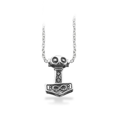 Billede af Scrouples Vedhæng herre Thorshammer sølv m/kæde