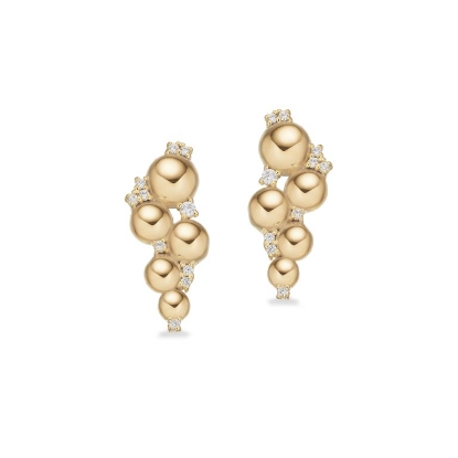 Billede af Scrouples Øreringe kugler cubic zir. sølv fg.