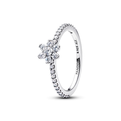 Billede af Pandora Funklende Blomst ring sølv m. cz (str. 58)