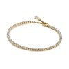Billede af Pandora Funklende Tennisarmbånd forgyldt metalblanding m. cz (20 cm)
